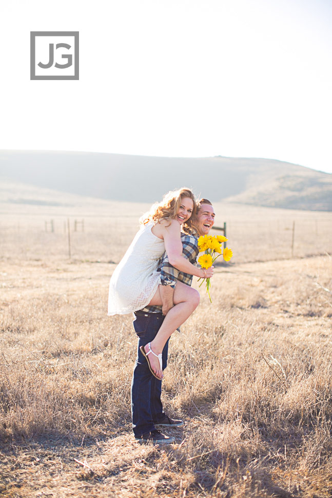 Orange County Engagement Photography Open Field