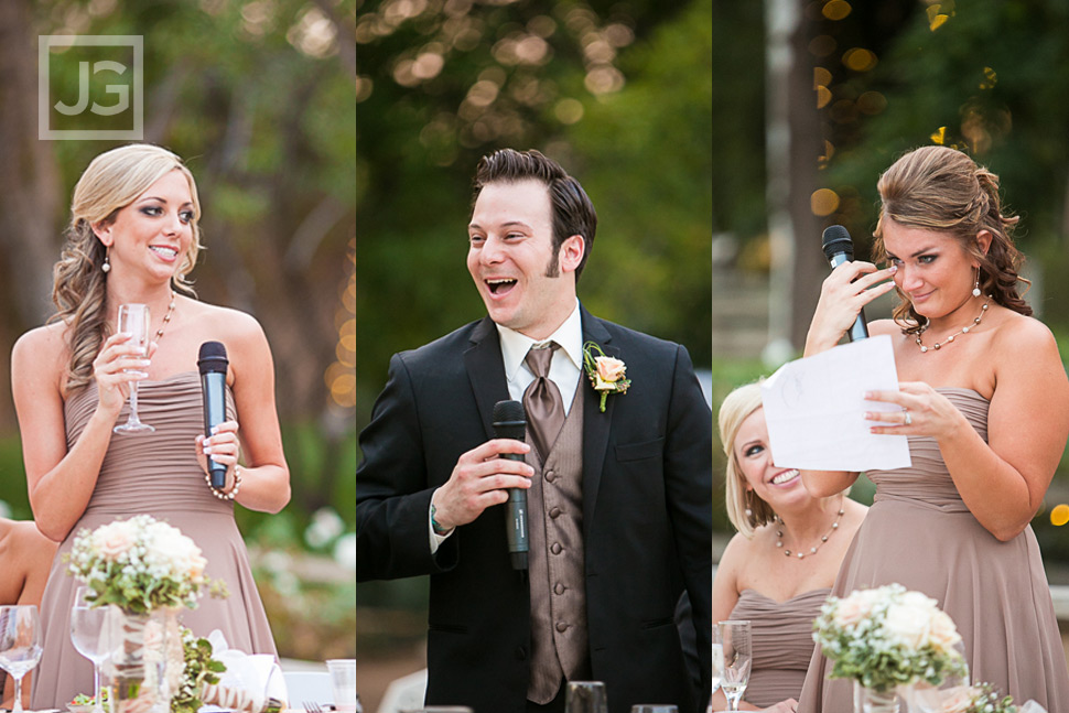 Lake Oak Meadows Wedding Reception Speeches