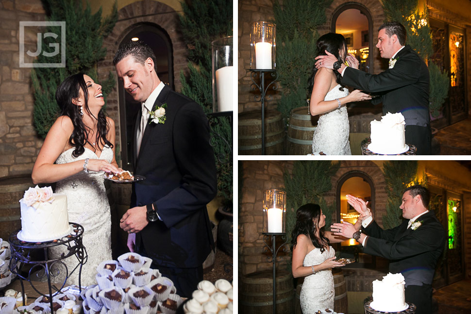 Lake Oak Meadows Reception Cake Cutting