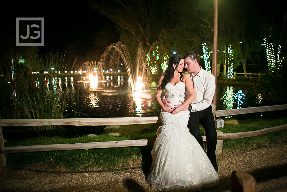 Night Wedding Photos at Lake Oak Meadows