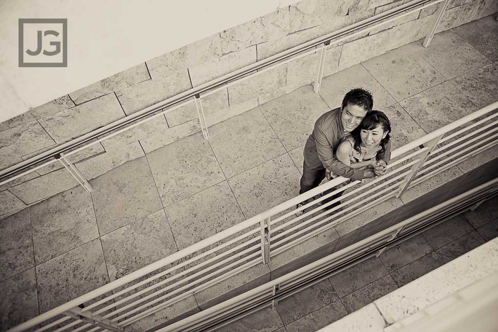 Getty Center Engagement Photography
