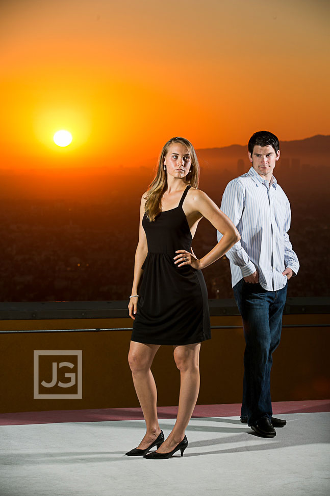 Helipad Rooftop Engagement Photography