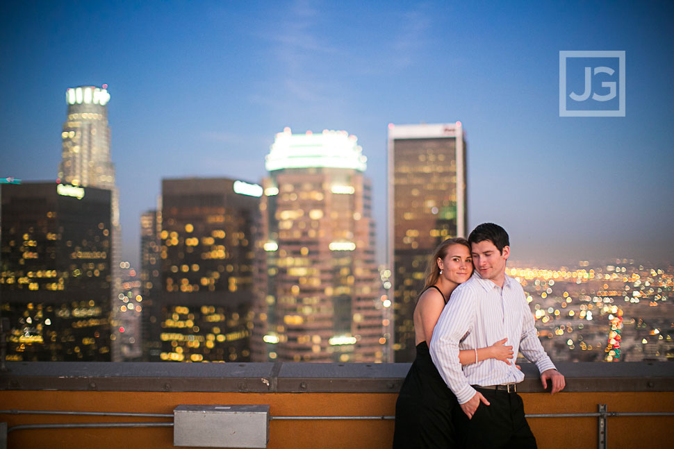 Rooftop Engagement Photography Los Angeles
