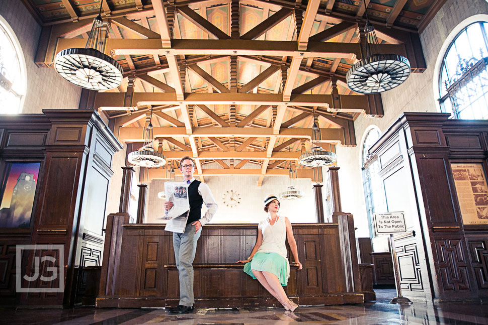 Vintage Union Station Engagement Photography