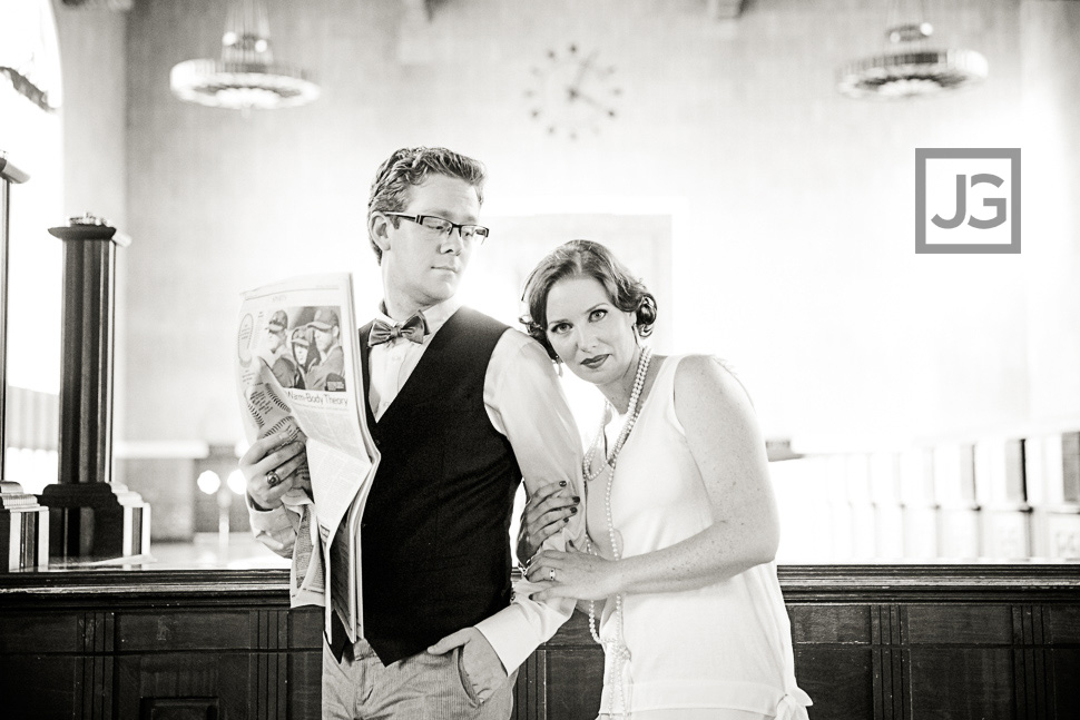 Vintage Union Station Engagement Photography