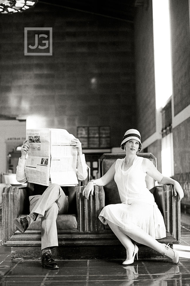 Vintage Union Station Engagement Photography