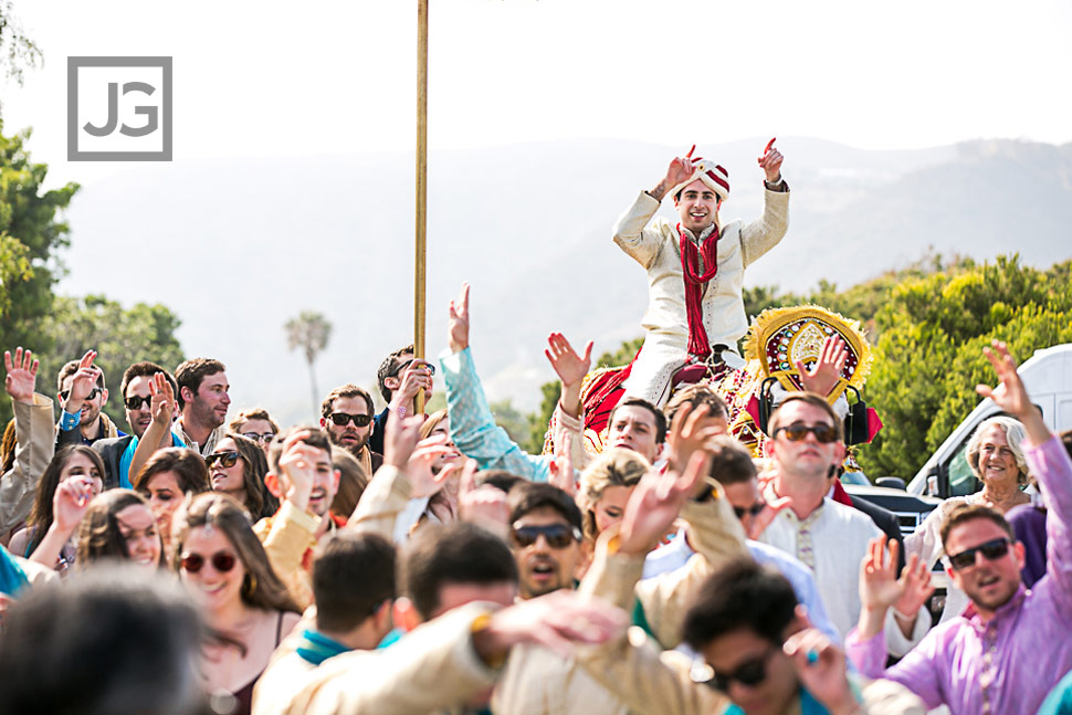 Indian Wedding Baraat in Malibu