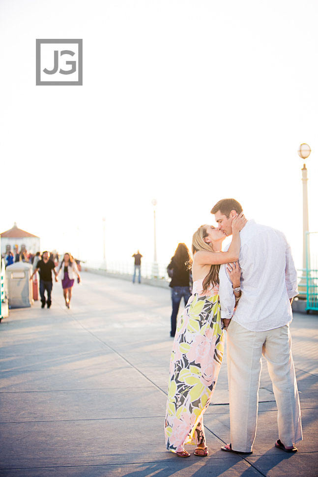 Manhattan Beach Pier Engagement Photography