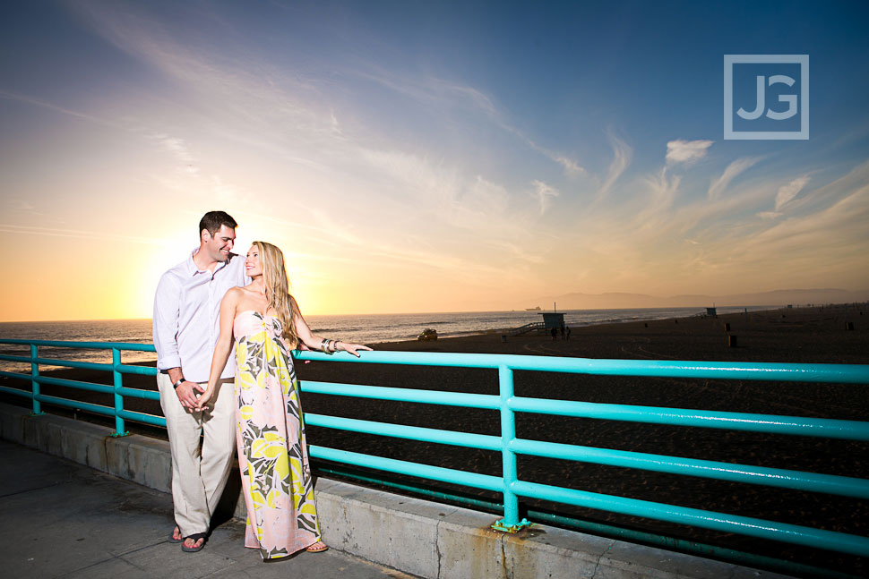 Manhattan Beach Pier Engagement Photography