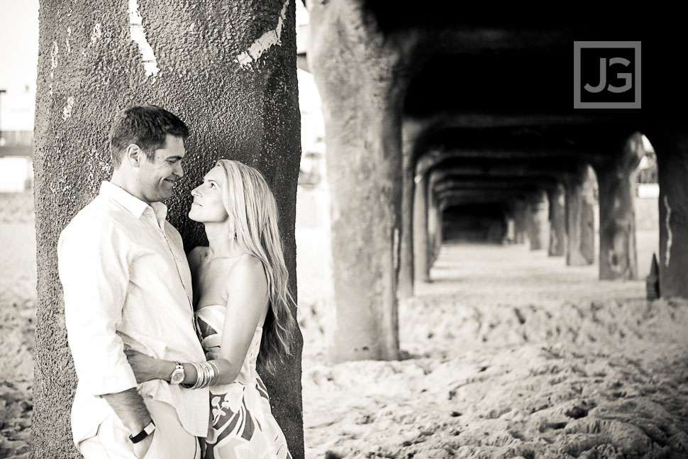 Manhattan Beach Pier Engagement Photography