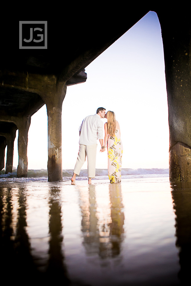 Manhattan Beach Pier Engagement Photography