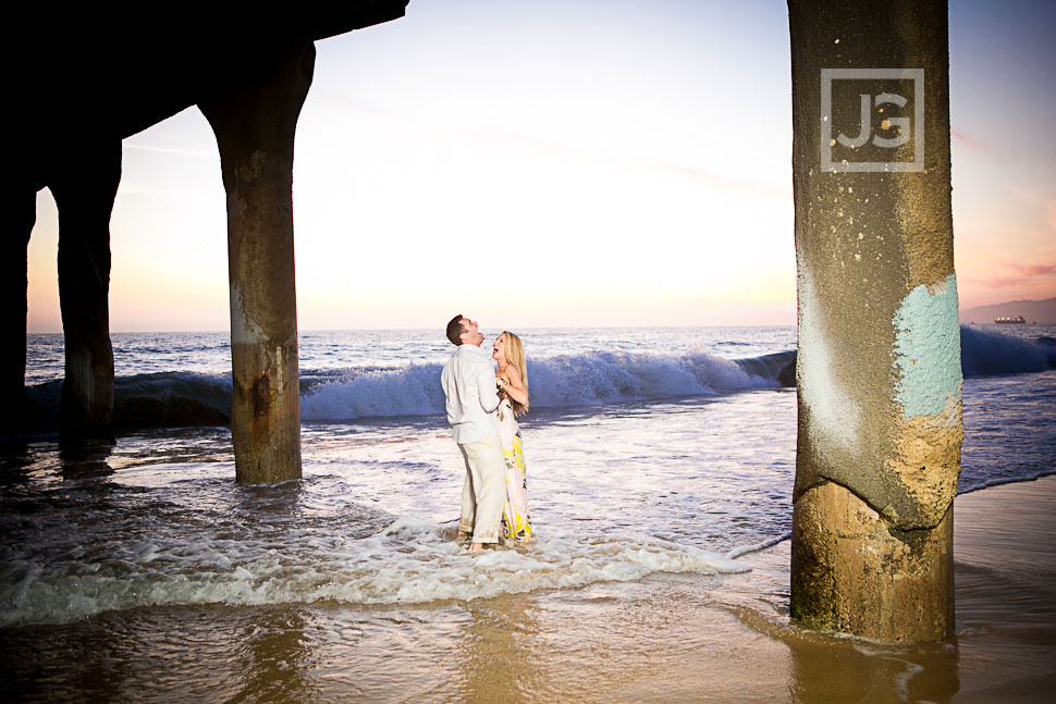 Manhattan Beach Pier Engagement Photography
