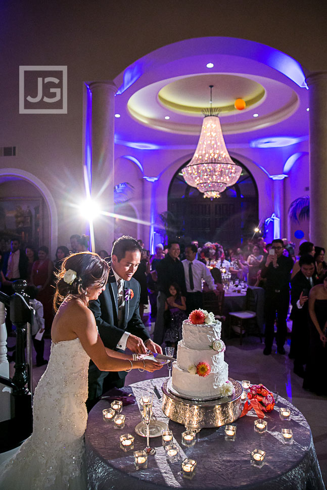 Cake Cutting in the Mansion Reception