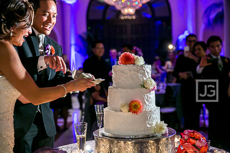 Cake Cutting in the Mansion Reception