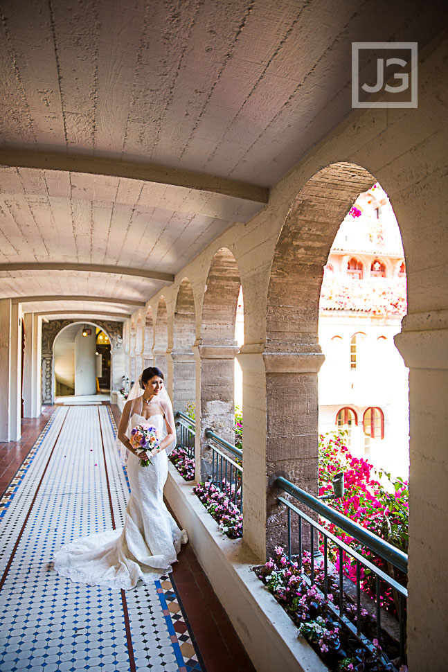 Wedding Portrait at Mission Inn