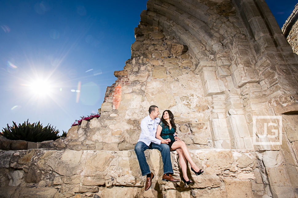 Mission San Juan Capistrano engagement photography