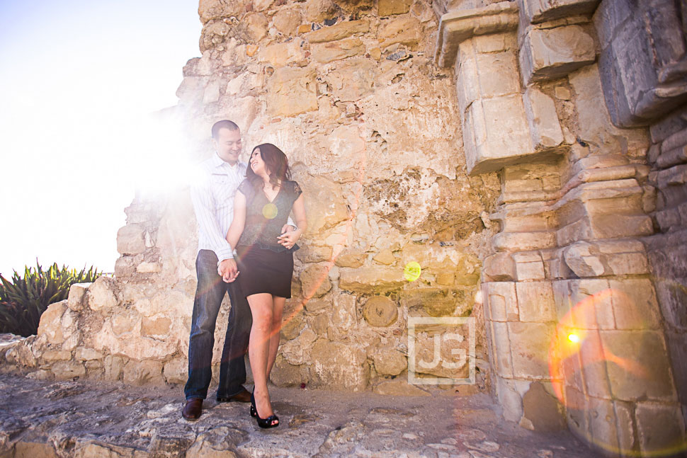Mission San Juan Capistrano engagement photography