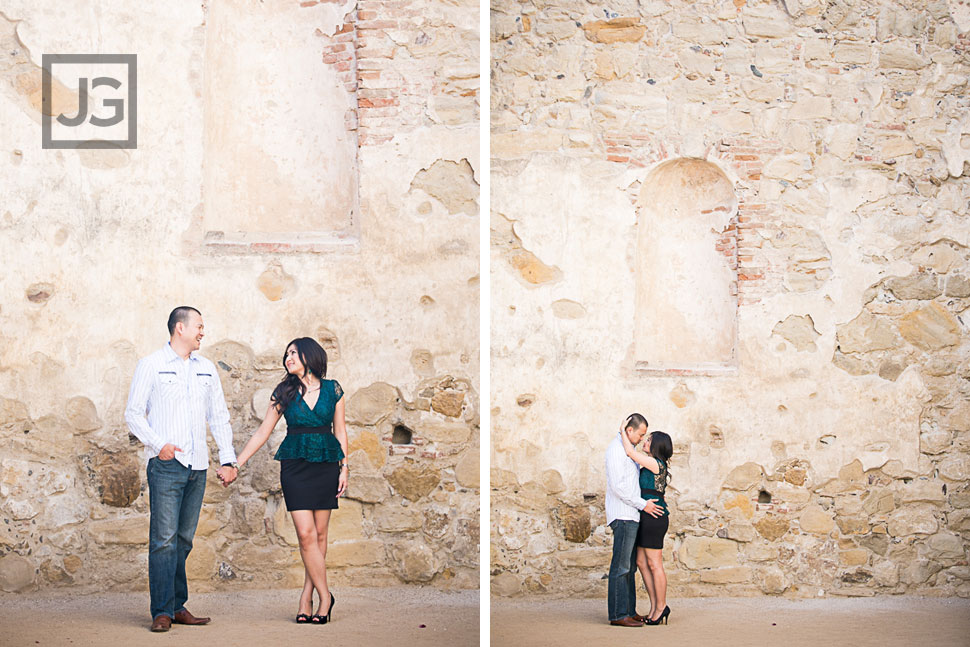Mission San Juan Capistrano engagement photography