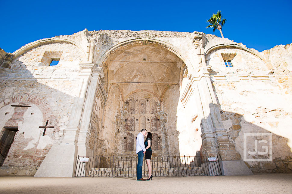 Mission San Juan Capistrano engagement photography