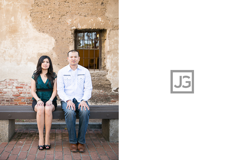 Mission San Juan Capistrano engagement photography