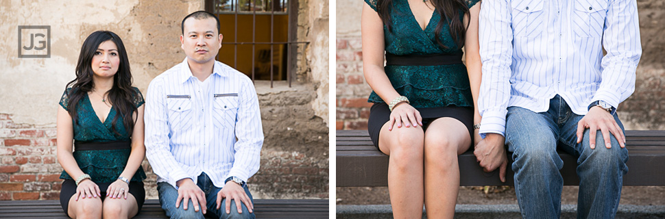 Mission San Juan Capistrano engagement photography