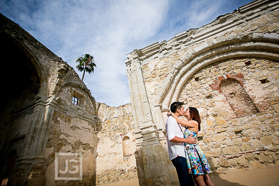 Engagement Photography Mission San Juan Capistrano