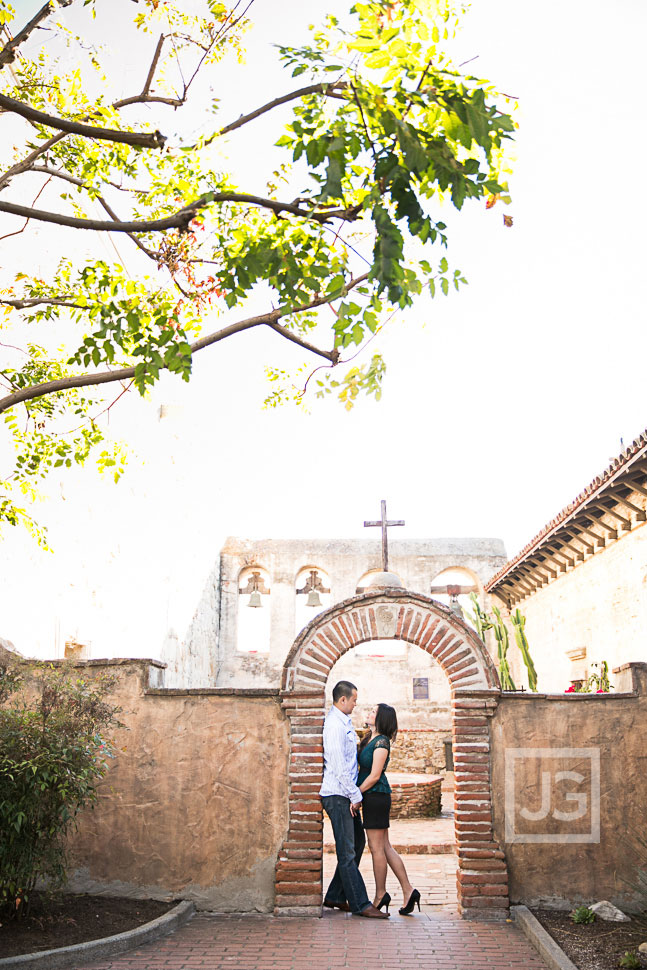 Mission San Juan Capistrano engagement photography