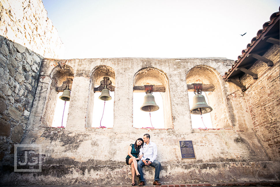 Mission San Juan Capistrano engagement photography