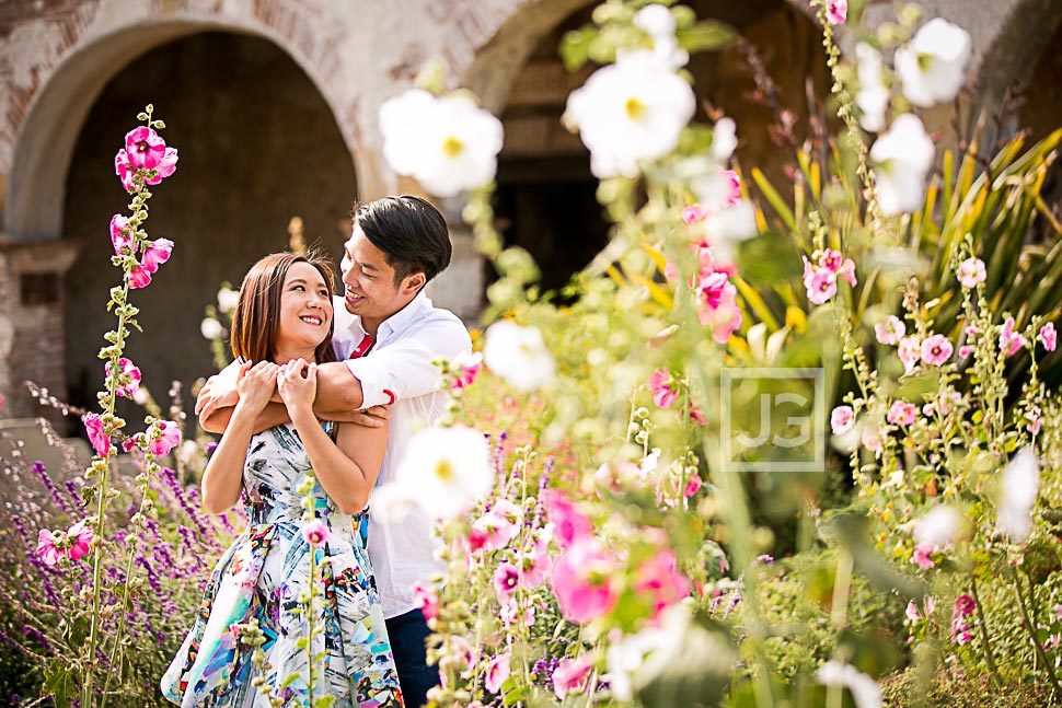 Flowers at Mission San Juan Capistrano