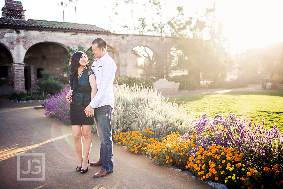 Mission San Juan Capistrano engagement photography