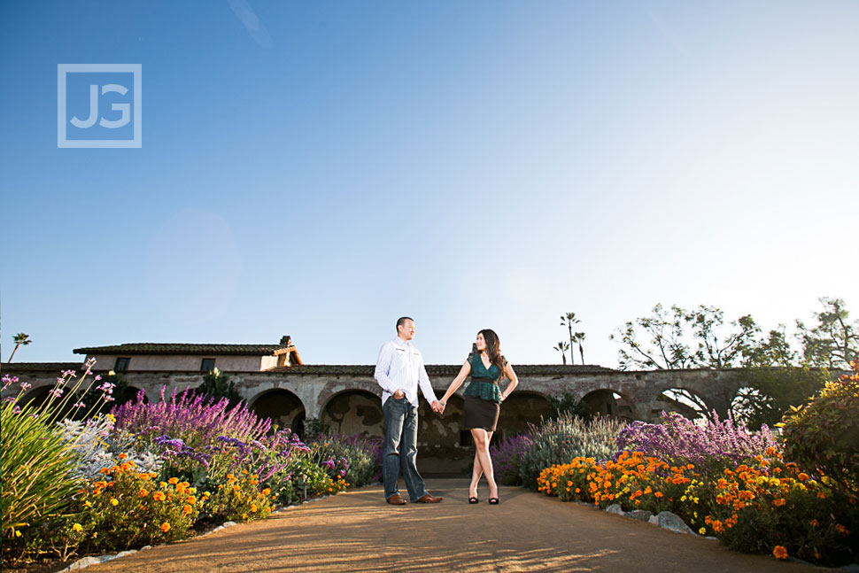 Mission San Juan Capistrano engagement photography