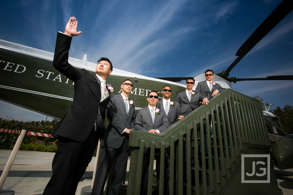 Nixon Library Wedding Party Photos