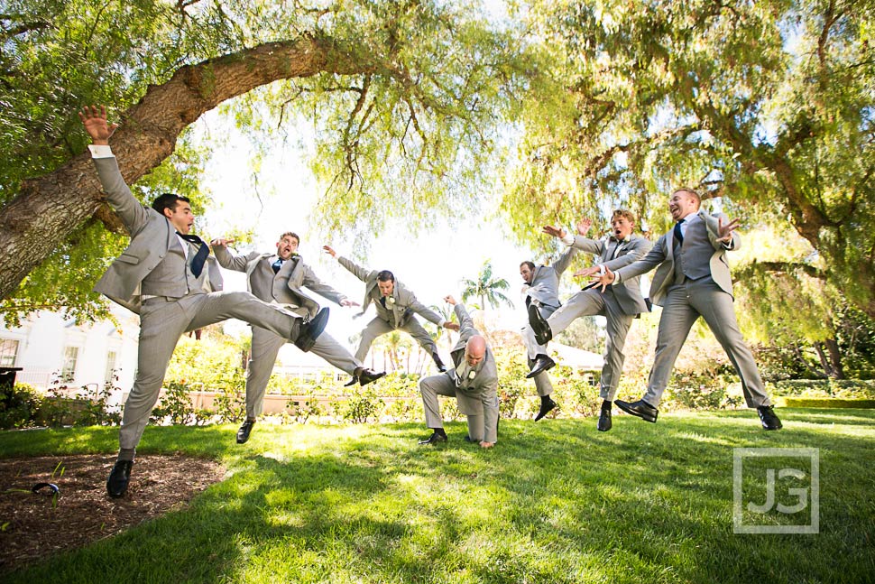 Nixon Library Groomsmen Photo