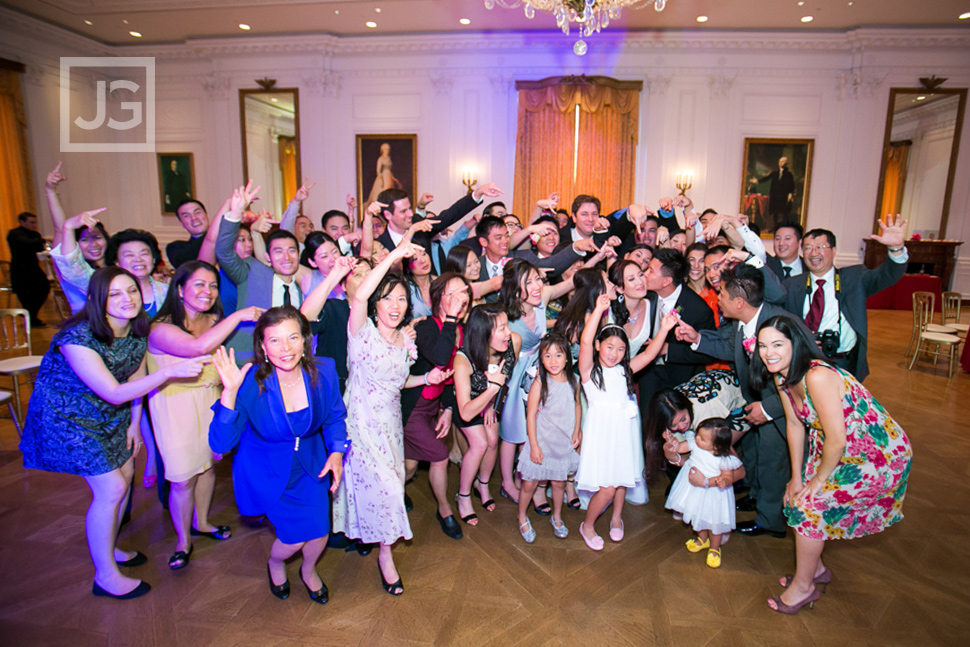 Richard Nixon Library Wedding Reception Group Photo