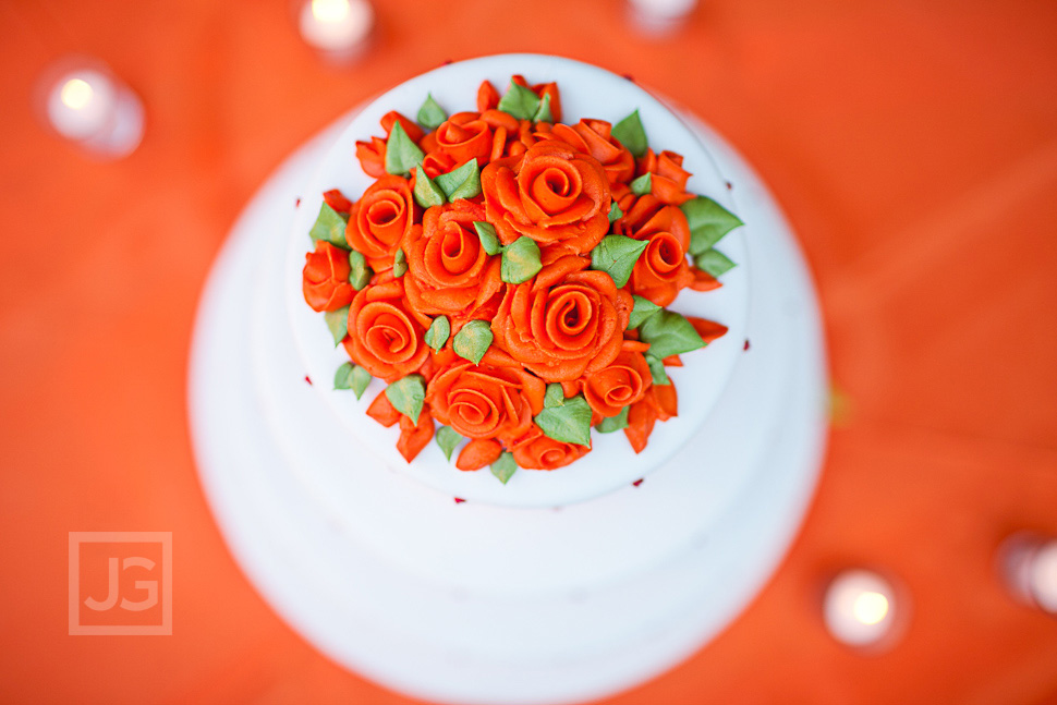 Wedding Reception LA River Center Cake