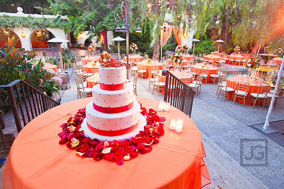 Wedding Reception LA River Center Cake