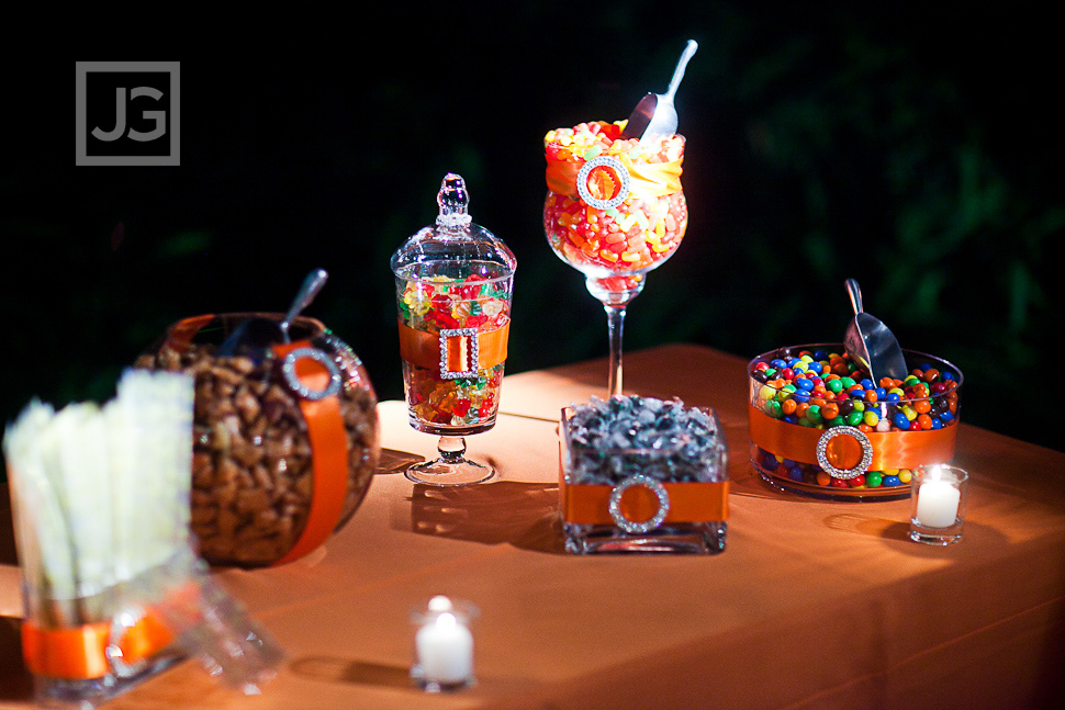 Wedding Reception LA River Center Candy Bar