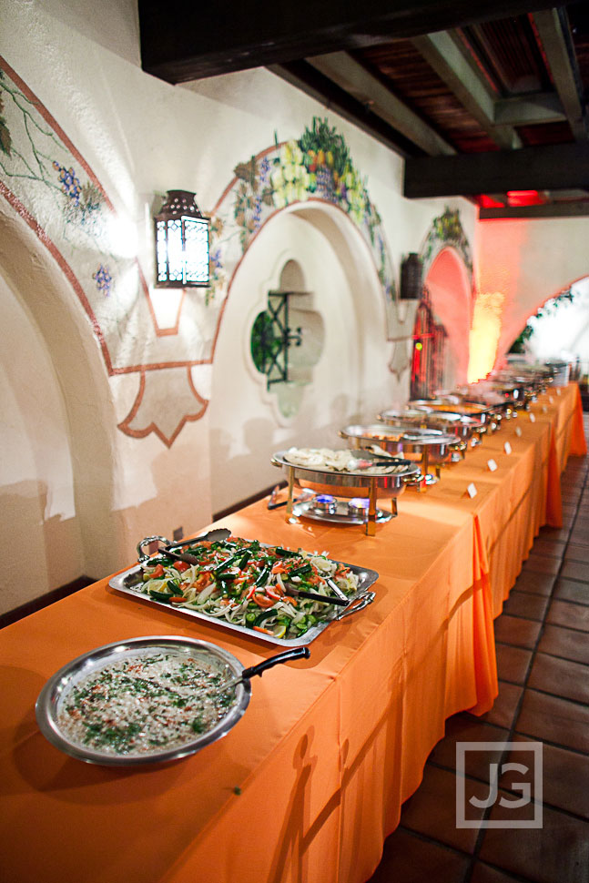 Wedding Reception LA River Center Indian Food