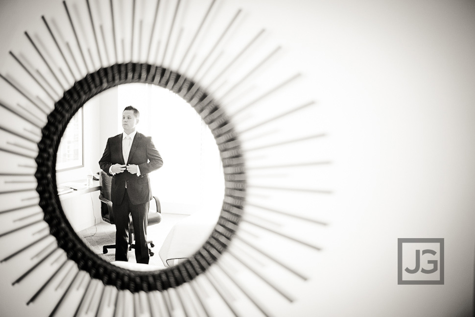 Groom Preparation at Pacific Palms