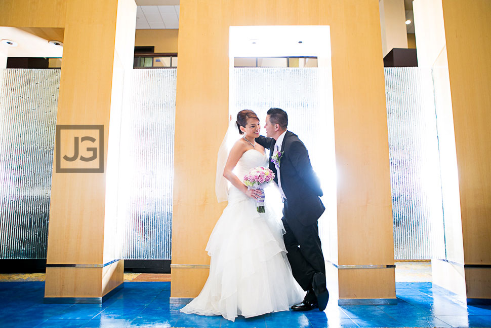 Pacific Palms Lobby Wedding Photo