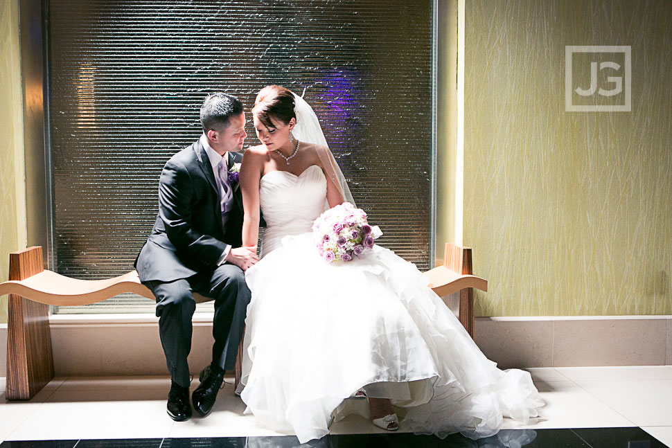 Pacific Palms Lobby Wedding Photo
