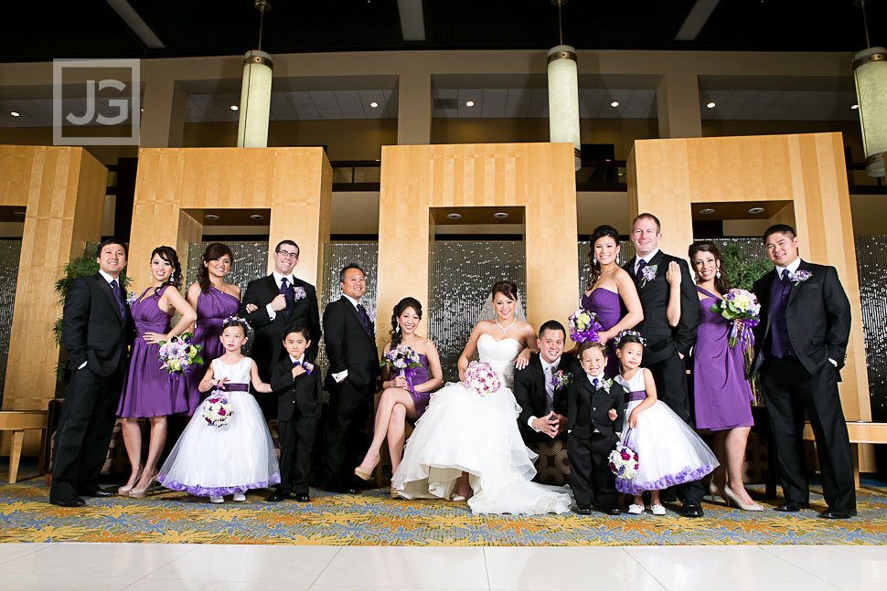 Bridal Party Photos in the Lobby