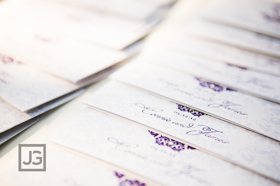 Wedding Details at Pacific Palms