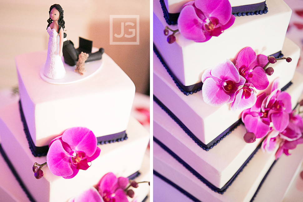 Pacific Palms Resort Wedding Reception Wedding Cake