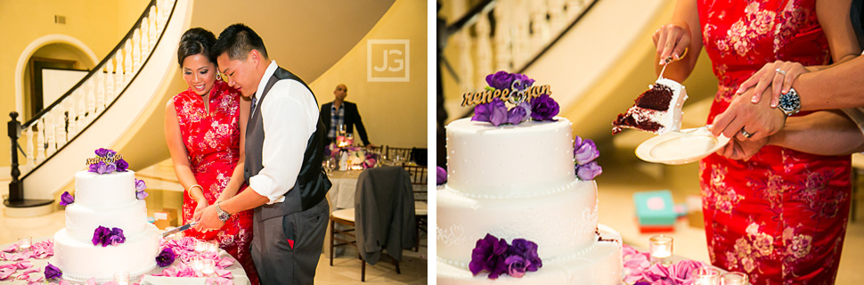 Cake Cutting Wedding Reception
