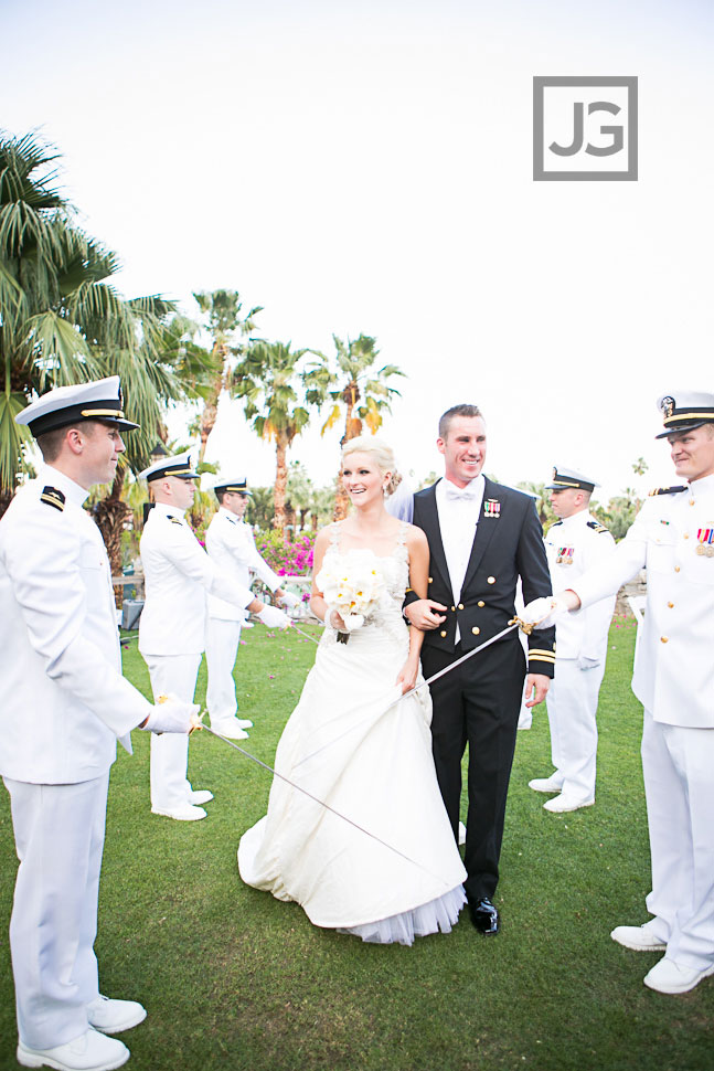 Palm Springs Military Wedding Ceremony