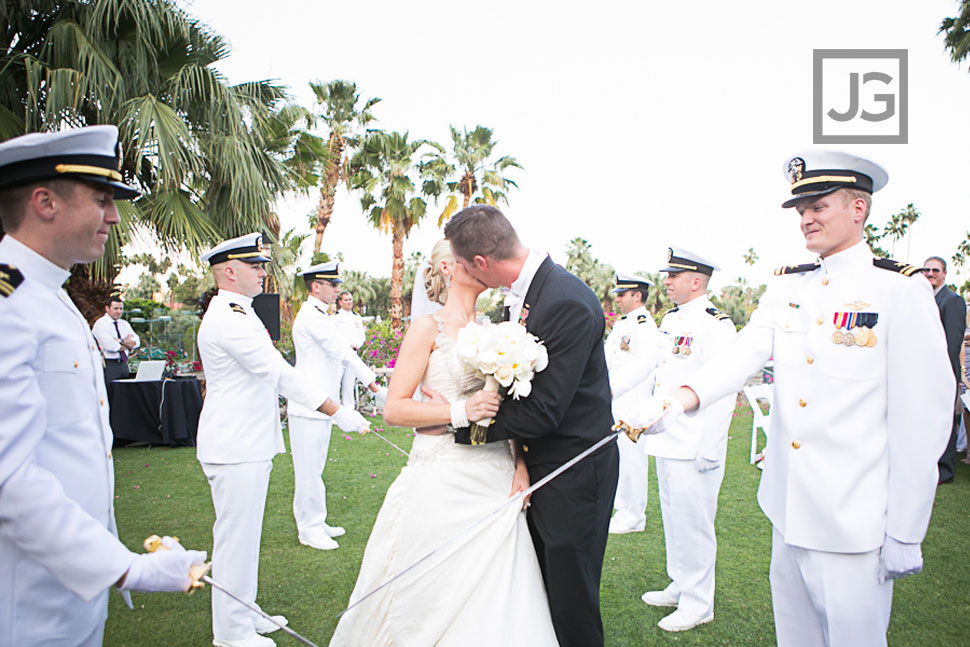 Palm Springs Military Wedding Ceremony
