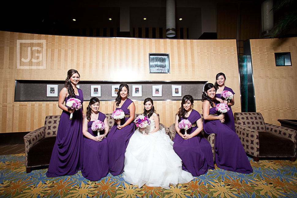 Pacific Palms Wedding Party Photos