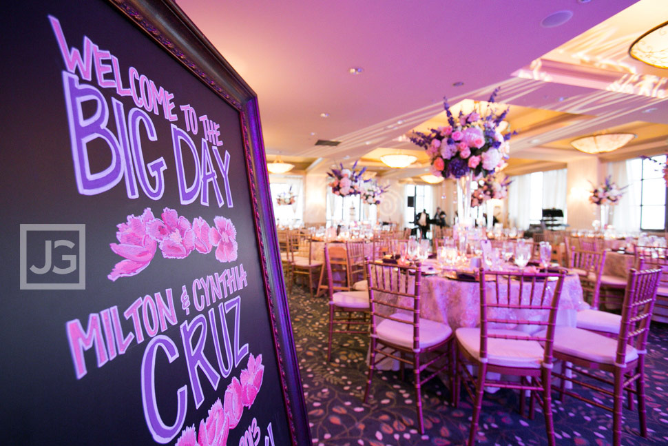Portofino Hotel Wedding Reception