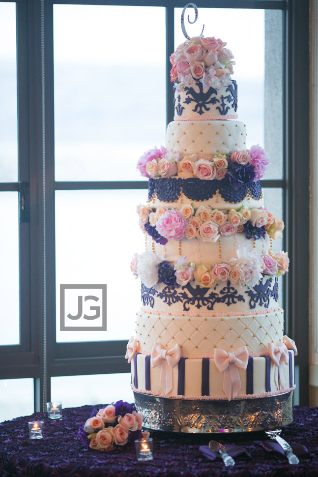 Portofino Hotel Wedding Cake Reception